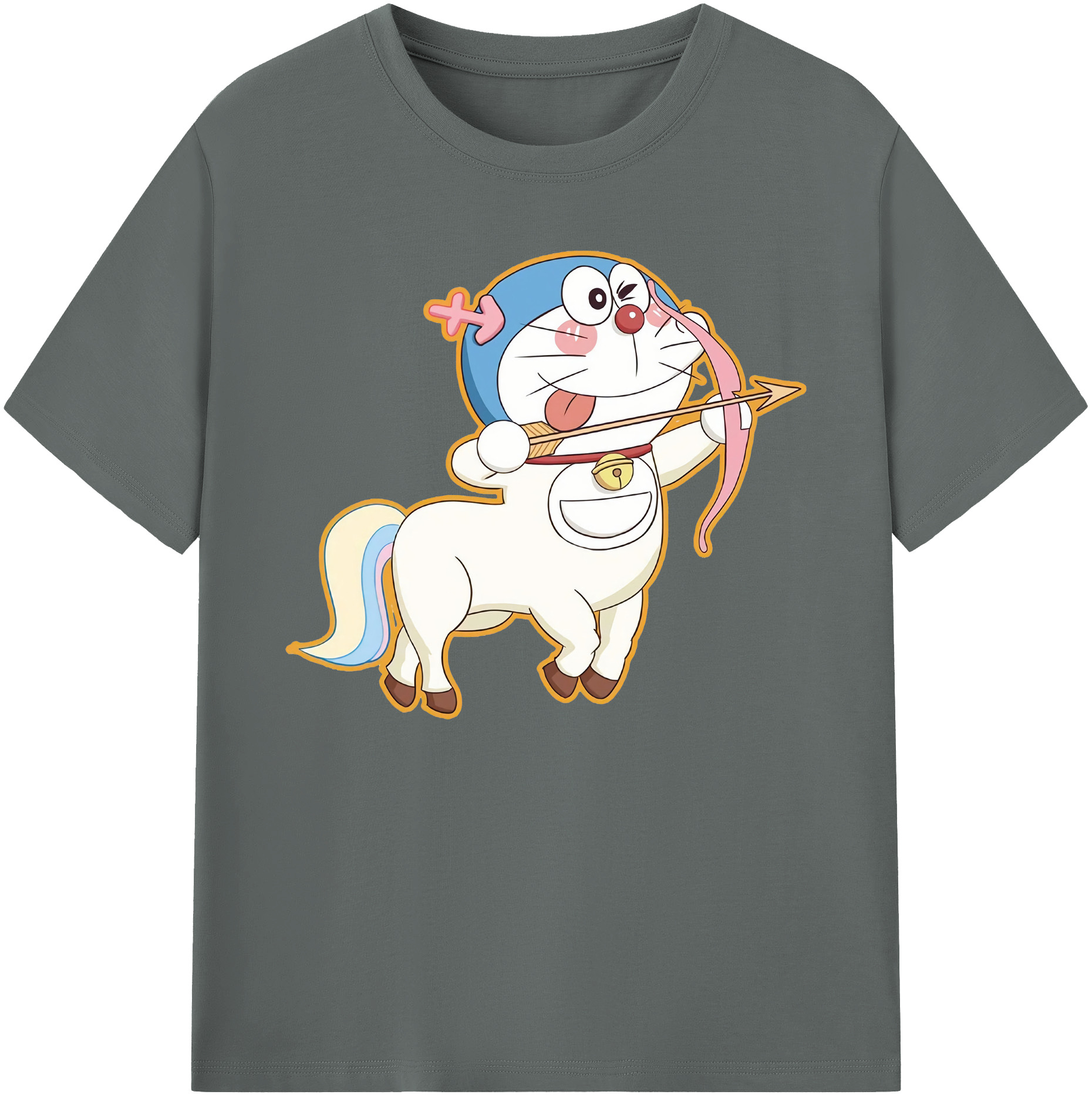 （画像用） ドラえもん Doraemon 綿100％ メンズ半袖Tシャツ｜肌触りやわらか＆通気性
